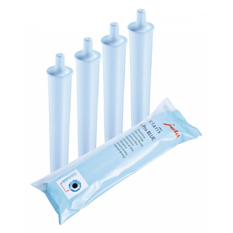 Lot de 4 Cartouches CLARIS Pro Blue 200L (pour JURA GIGA X3G1, X7, X8G1, IMPRESSA XJ5 et XJ9)