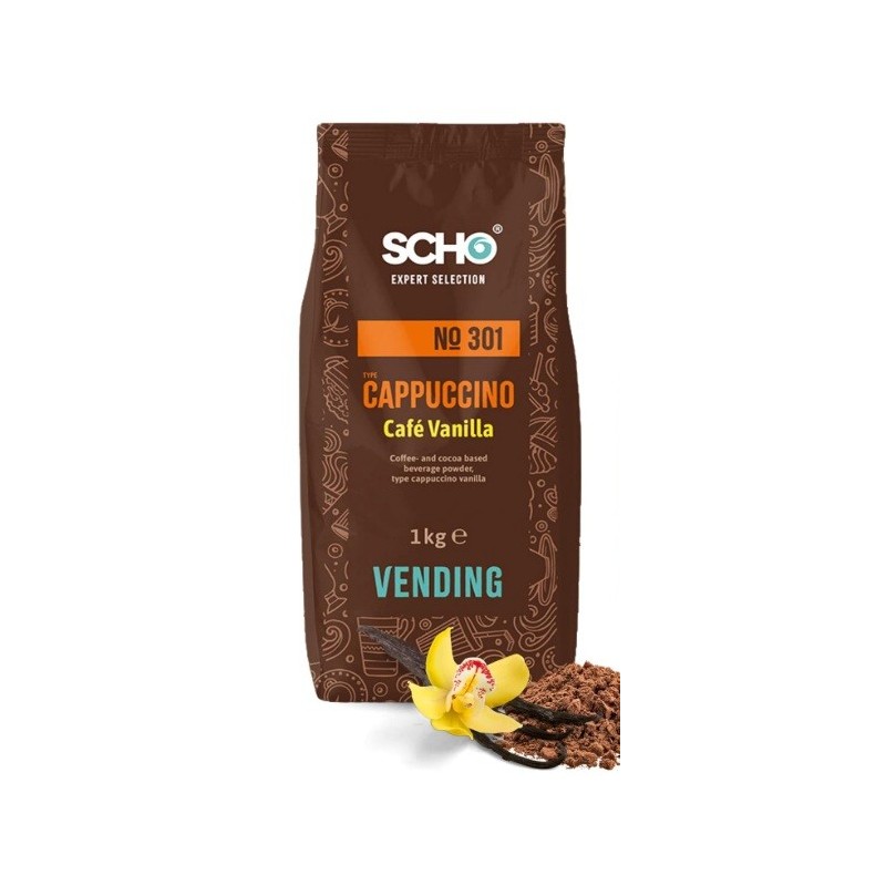 Vanilla coffee flavored soluble drink